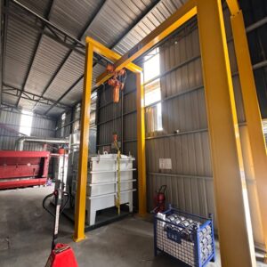 Golden United Global Installation of Monorail Crane